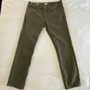 J. Crew 484 garment-dyed five-pocket 32x30 - Shadow Olive